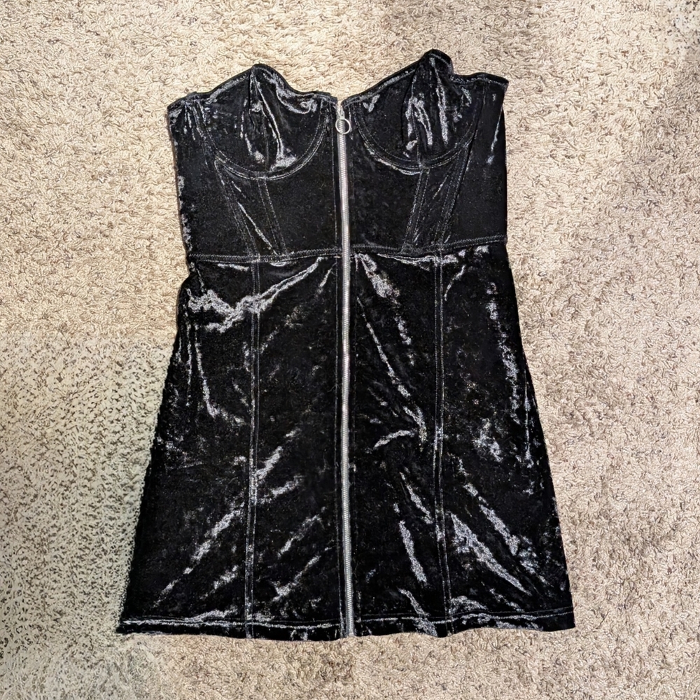 Black velvet Corset Dress